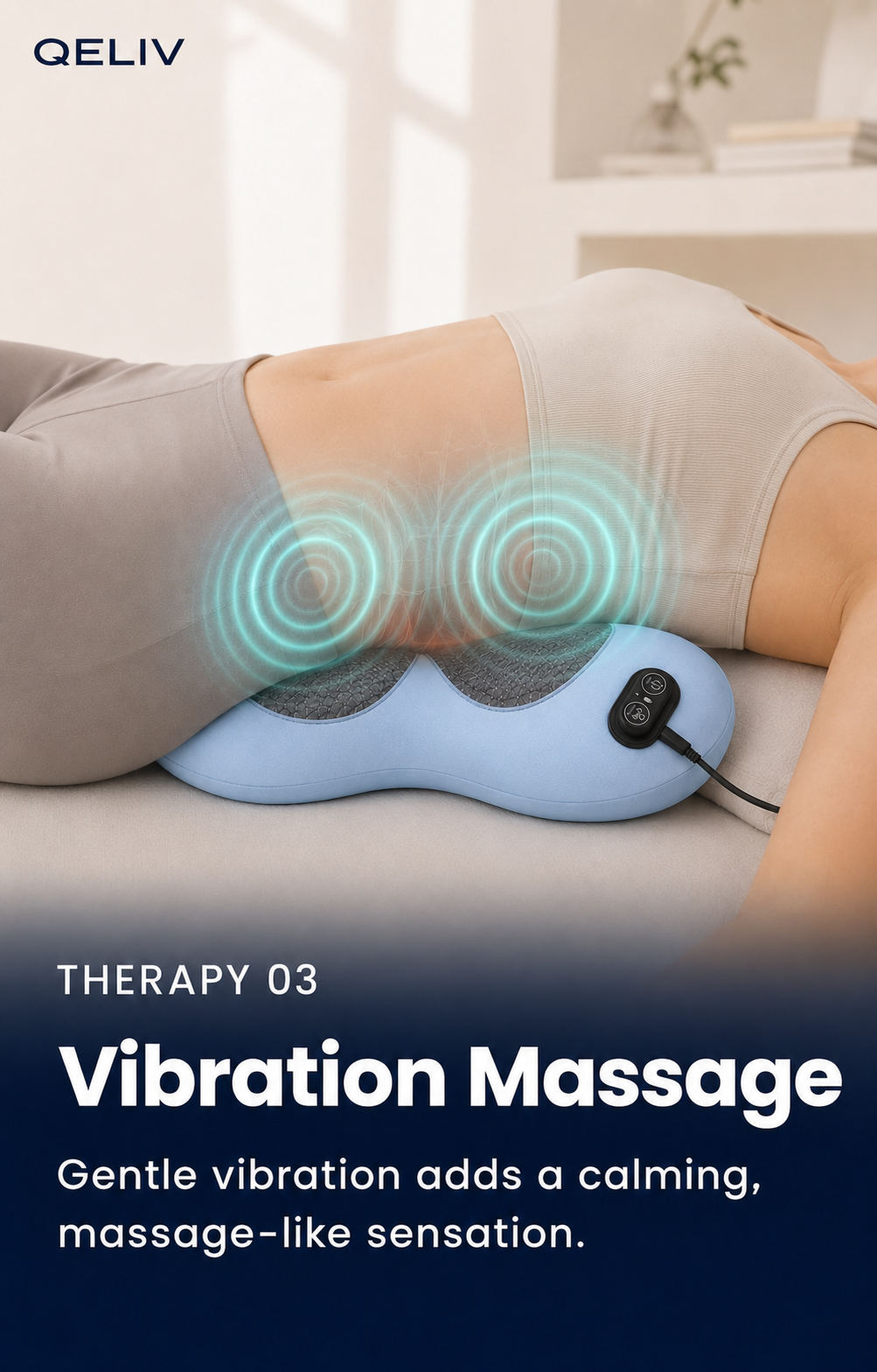 Qeliv™ 3-in-1 Back Massager for Sciatica and Lower Back Pain